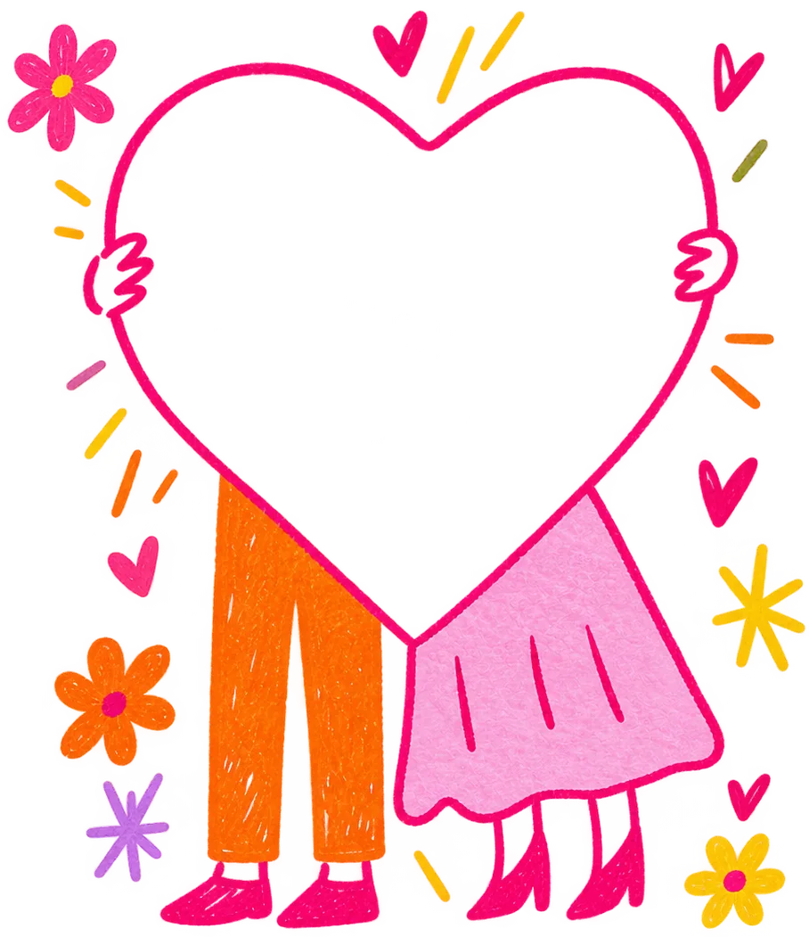 Ilustración de los novios